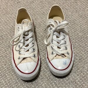 Women's White Low-Top Converse